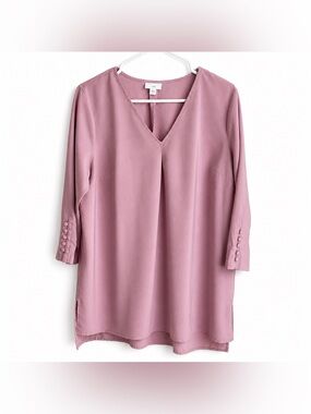 J. Jill Pink Tunic Blouse Size M